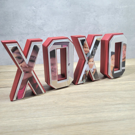XOXO 3D Letters with Pictures