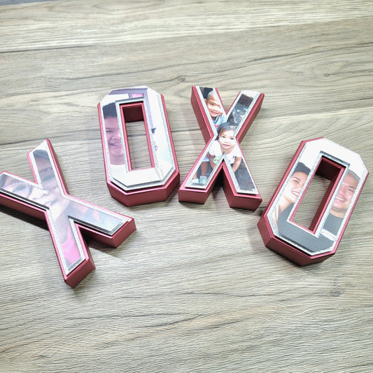 XOXO 3D Letters with Pictures
