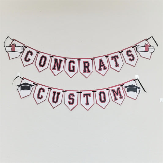 Graduation Banner  - Pick Color and Name